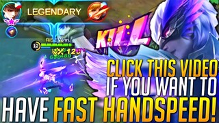 How to Have ULTRA FAST HANDSPEED WITH GUSION? (Gusion Users Must Watch)