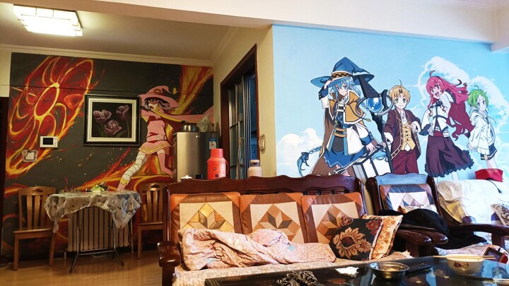 I painted all the walls of my 100-square-meter house
