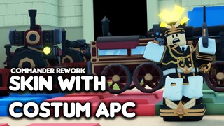 All Commander Rework Skin With Custom APC | TDS Update (Roblox)