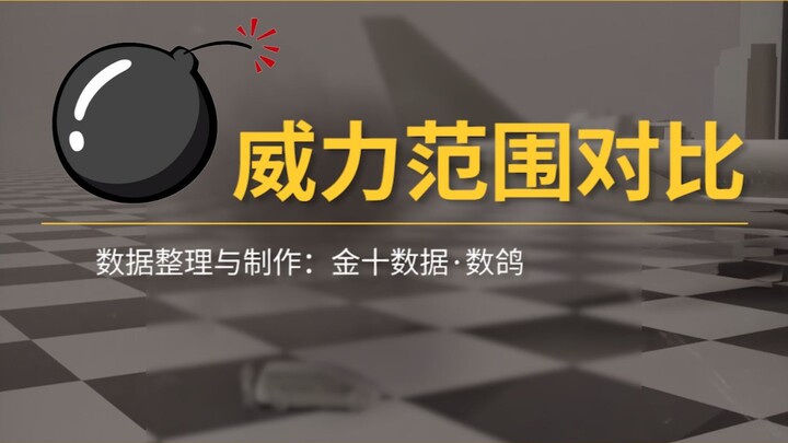 Bomb Power Range Comparison