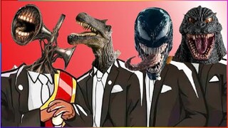 SIREN HEAD & SPINOSAURUS & VENOM & GODZILLA - Coffin Dance X Baby Shark COVER