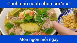 Cách nấu canh sườn chua p1