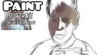 Paint portrait Aljae popular rap - Rico pogi