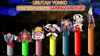 URUTAN YONKO DARI YANG TERLEMAH SAMPAI YANG TERKUAT - ONE PIECE