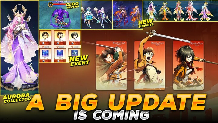 A BIG UPDATE IS COMING | MLBB x ATTACK ON TITANS | GLOO REVAMP | AURORA COLLECTOR & MORE