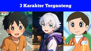 3 karakter doraemon terganteng