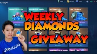 WEEKLY DIAMONDS GIVEAWAYS MGA KATAMBAY!!