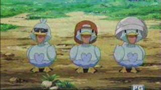 Pokémon Black & White Tagalog - Dancing With the Ducklett Trio!