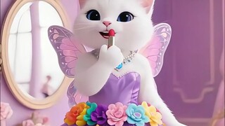 Con mèo trắng đang thi đấu với con chuột lang nước, con nào được 0 điểm và con nào được 100 điểm?