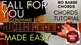 Secondhand Serenade - FALL FOR YOU Chords (Guitar Tutorial) for Acoustic Cover