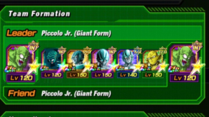 [Dokkan Battle] Super Battle Road Revenge - Piccolo jr. (Giant Form) Team