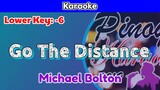 Go The Distance by Michael Bolton (Karaoke : Lower Key : -6)