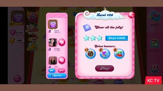 CANDY CRUSH SAGA LEVEL 496 (NEW VERSION)