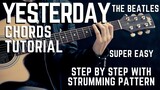 The Beatles - Yesterday Guitar Chords Tutorial + Lesson for Beginners / Experts