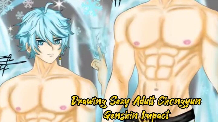 Drawing Sexy Adult Chongyun Genshin Impact