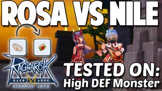 ROSA VS NILE REDO TESTED ON HIGH DEF MONSTER - RAGNAROK MOBILE SEA