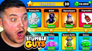 COMPRÉ el NUEVO PASE de BATALLA 0.46 de STUMBLE GUYS 100% ENTERO!
