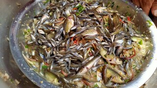 Gỏi Cá nhảy Món Ăn Ngon ít người dám ăn |#nhịp sống Tây Bắc#|  (Eat raw fish most horror dish)