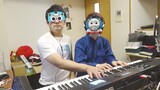 (การแสดงดนตรี) สวมหน้ากากโธมัสยอดหัวรถจักรบรรเลงคีย์บอร์ด(Yomi & YYUT)