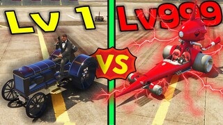 รถหนีตำรวจ Lv.1 Vs รถหนีตำรวจ Lv.999 |GTA V Mods