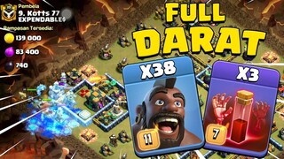 AMANKAN HOG RIDER DENGAN SKELETON COC INDONESIA
