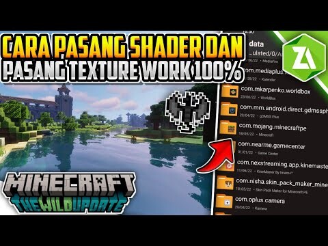 Cara Pasang Shaders MCPE Terbaru 2022 - Dijamin Work 100% di MCPE 1.19+ Menggunakan ZArchiver Mudah!