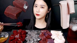 [ONHWA] Gan sống, lòng bò, tủy xương bò sống, lá lách sống nhai âm thanh!❤️‍🔥