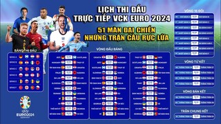 Lịch Thi Đấu Và Trực Tiếp Vòng Chung Kết Euro 2024 Mới Nhất | Xem Euro 2024 Trên Kênh Nào? Ở Đâu?