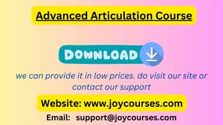 Advanced Articulation Course