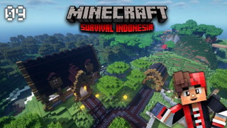 BUILD KANDANG KUDA - MINECRAFT SURVIVAL INDONESIA (#09)