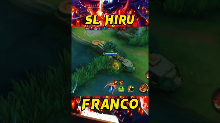 FRANCO VS LANCELOT😳#shorts #youtubeshorts #Franco #francohook #mobilelegends #mlbb #short #francopro