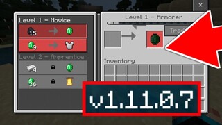 อัพเดทMinecraft PE 1.11.0.7 เเก้ไข!! Trade ของNPCใหม่ เเละบัคต่างๆ