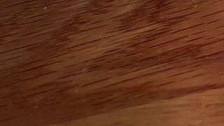My scratched wooden floor is salvageable! Do you have an iron?