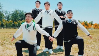 ❤️ Heartbeat spectrum ❤️ The only all-male version of the whole network singing and dancing [Panda H