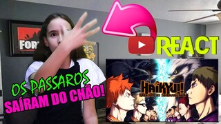 MINHA IRMÃ REAGINDO A TODAS AS ABERTURAS DE HAIKYUU (1-6)