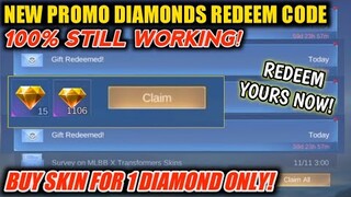 PROMO DIAMONDS REDEEM CODE 100% WORKING! GET FREE PROMO DIAMONDS - MOBILE LEGENDS