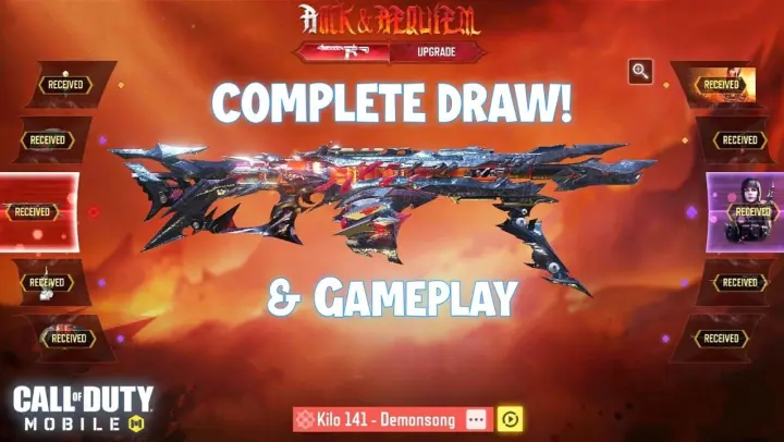 Mythic Kilo 141 Full Lucky Draw CODM | ROCK & REQUIEM DRAW COD MOBILE