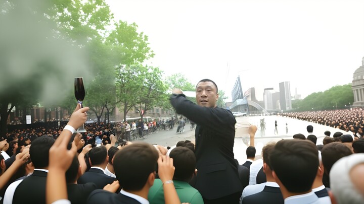 Liu Huaqiang buys a melon, but it's AI-upscaled.