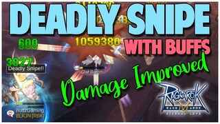 DEADLY SNIPE TEST WITH BUFFS ET (IMPROVED DAMAGE)- RAGNAROK M: ETERNAL LOVE