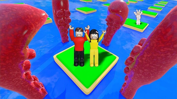 Yuta, Mio Dan Baby Celine Dikejar Monster Kraken  ROBLOX