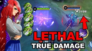 How To Increase True Damage ( Damage ) ~ 22 Kill ~ Lesley Best Build & Emblem 2023 | MLBB