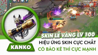 Onmyoji Arena | Review skin lễ thưởng vàng level 100 của Kanko, đè đường quá gắt làm team bạn AFK