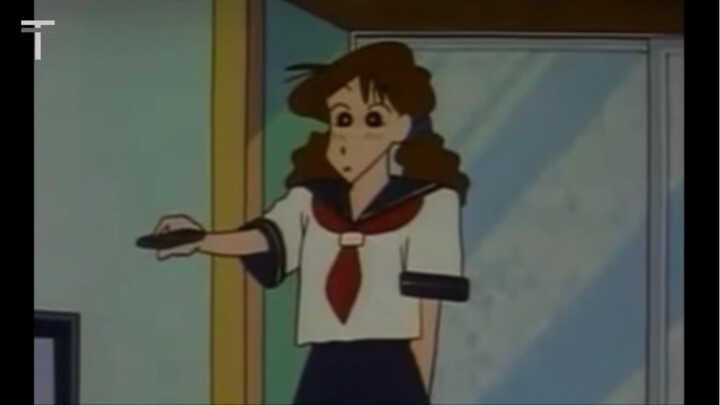 ชินจังตอนแม่ใส่ชุดนักเรียนมัธยม