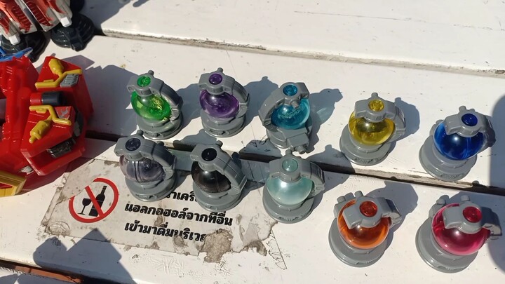 Bộ 12 Robot Vệ binh Không gian #minipla kyutamajin set kyuranger