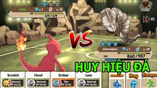 Tiến Hóa Pokemon Rồng Lửa Charmanleon Đánh Bại Onix Nhận Huy Hiệu Gym Đá - Megamon Top Game Thành EJ