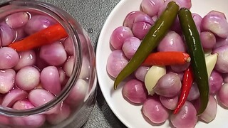 cách muối dưa hành ăn tết giòn thơm ngon