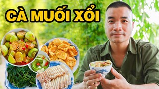 Anh Nông Dân Làm Món Cà Muối Xổi Với Mâm Cơm Giản Dị Trong Ngày Hè Oi Ả