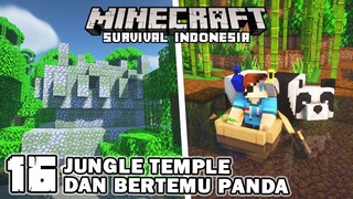 AKU BAWA PULANG PANDA DAN KETEMU JUNGLE TEMPLE !!🐼-Minecraft Survival Indonesia (Ep.16)