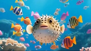 7 Pufferfish Pop-Up!  Fun Ocean Adventure for Kids  Learn About Sea Animals