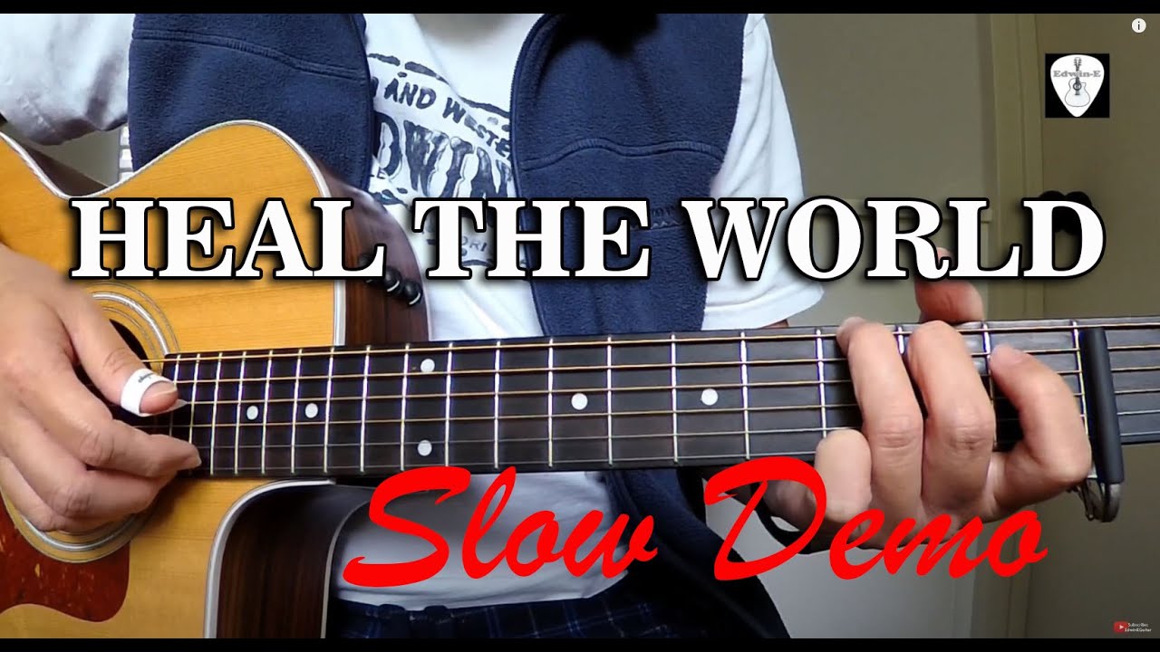 heal the world guitar chords